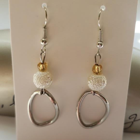 Hoop Statement Earring's - Picture 2 of 3